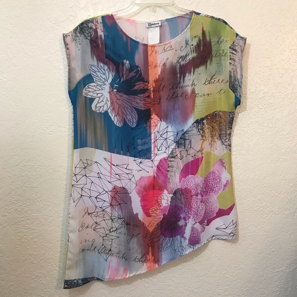 Rock candy blouse multicolored size M